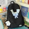 Schoolbag Female Small Fresh Bow Mori Versatile Primary School Student Burden Reduction College Student Large Capacity Backpack