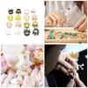 120pcs Mini Crown Loose Spacers Bead Pendant DIY Jewelry Accessories Making Gift