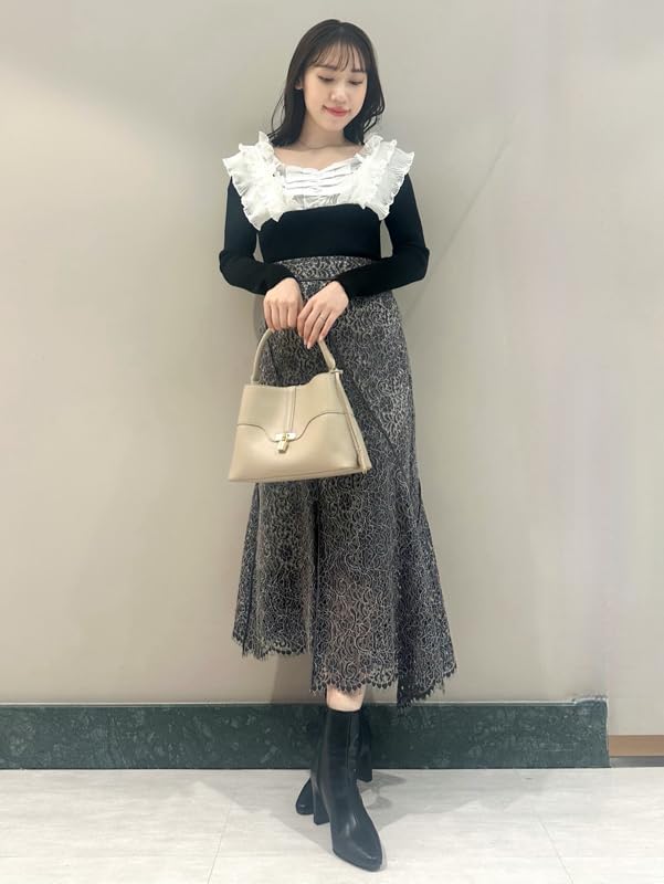 Snidel Zweifarbiger Spiralrock SWFS251043 DGRY Damen