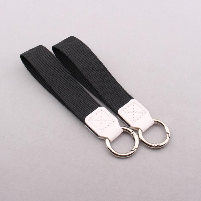 Portable Canvas Key Ring Lanyard Fashion Weave Strap Pendant for Bag Car Key Decor Teen Daily Commute Accessories