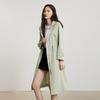Gejin Women's Slim-fit Hooded Trench Coat