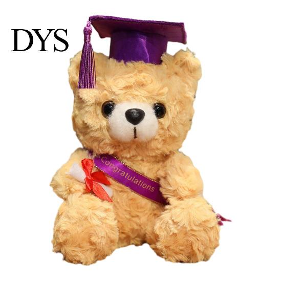 Dárek k oslavě promoce Personalizované dárky 2026 pro ni, 7palcový medvídek, měkká plyšová hračka na památku maskot vysoká škola střední škola, stupeň jedinečný nápad