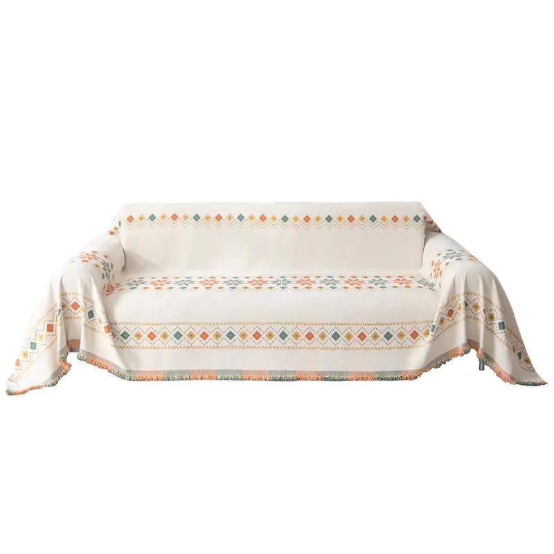 All Seasons Universal Jacquard Anti-cat Scratch Sofa Cover Towel Air Conditioning Knitted Blanket Posey Blanket Sofa Towel
