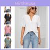 Women's V-neck Tops Short Sleeve T-shirts With Cut Out Lace Detail