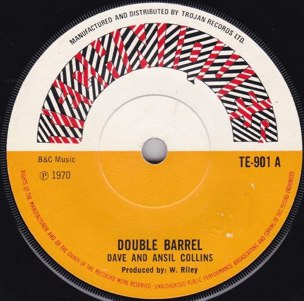 7inch Record DAVE & ANSEL COLLINS - Double Barrel TE901 Techniques 1970 UK Reggae, Ska & Dub Used