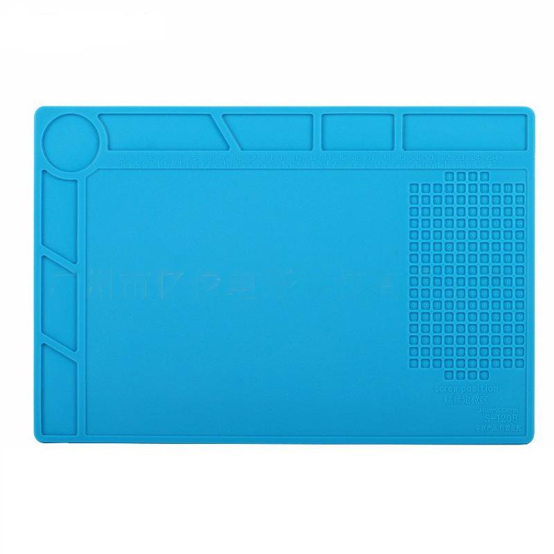 Silicone Work Mat Heat Resistant Anti-Static Magnetic Mat For Electronic Phone Laptop Watch Repair