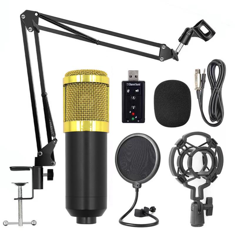 BM800 USB Microphone & Sound Card Set for Podcast Recording & Live Broadcasts