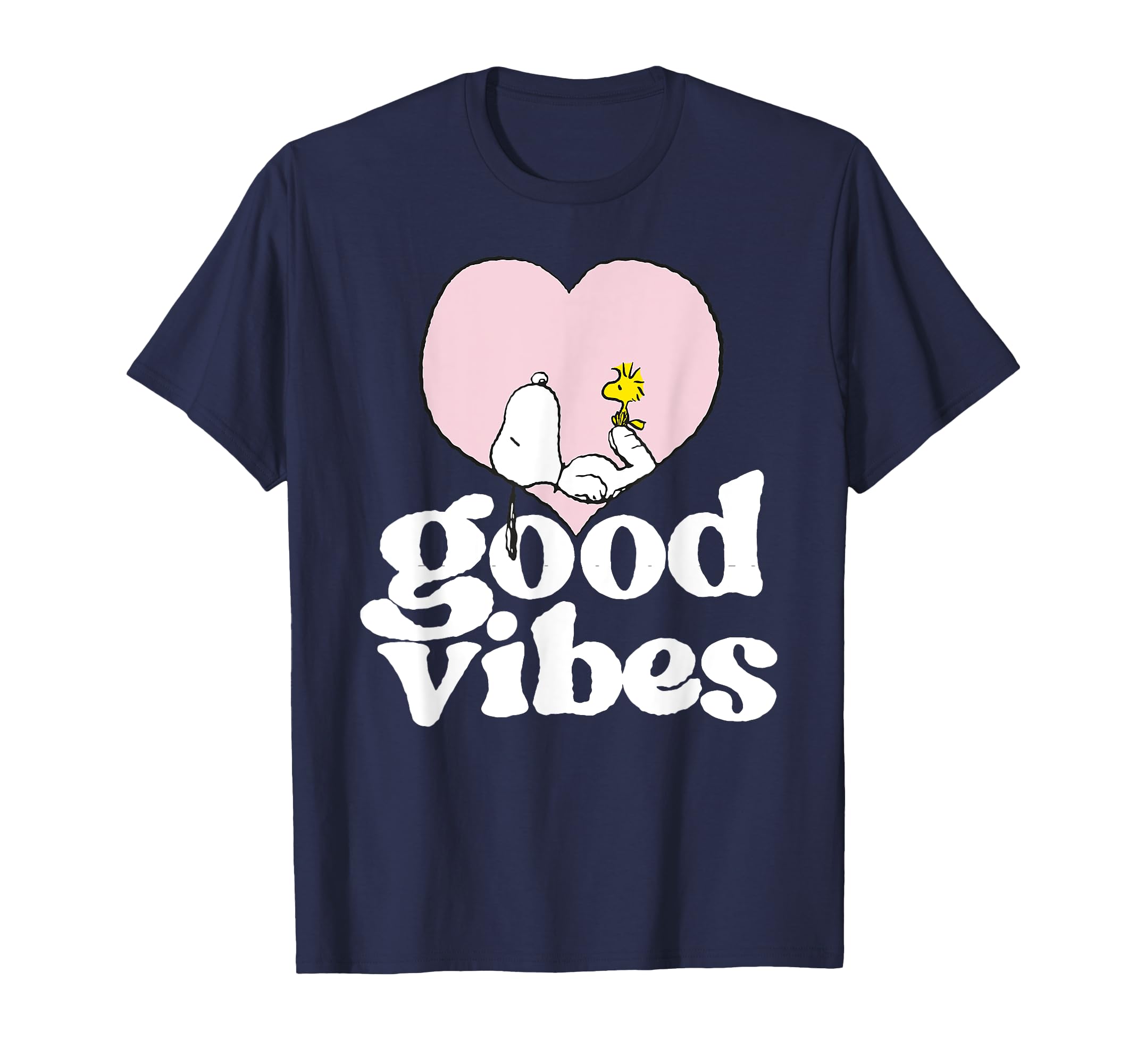 

Футболка Peanuts Snoopy и Woodstock Love Heart Good Vibes синий