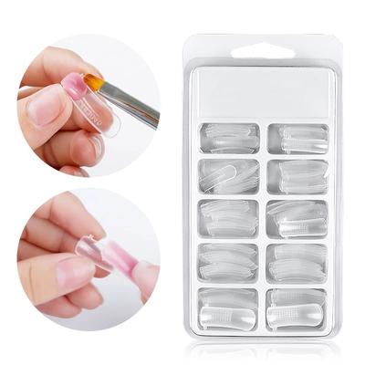 100 Stück Schnelle Bauformspitzen Poly-Nägel Gel-Finger Verlängerungsformen Nagelkunst UV-Aufbau Acryl Falsche Fake-Nagelwerkzeuge