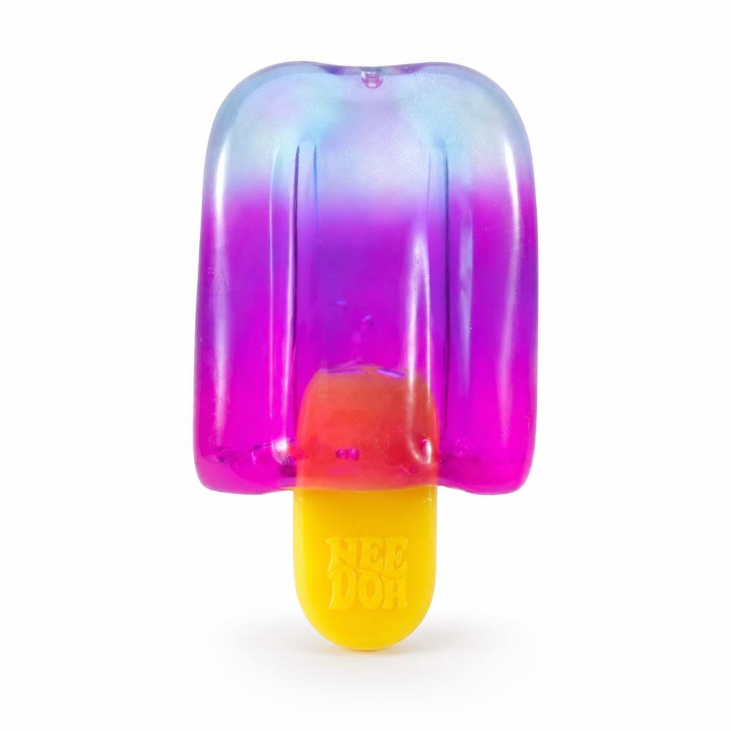 Needoh Cubo Sensorial Anti-Estresse em Formato de Picolé, Brinquedo de Apertar Anti-Ansiedade, Ideal para Presente deAniversário