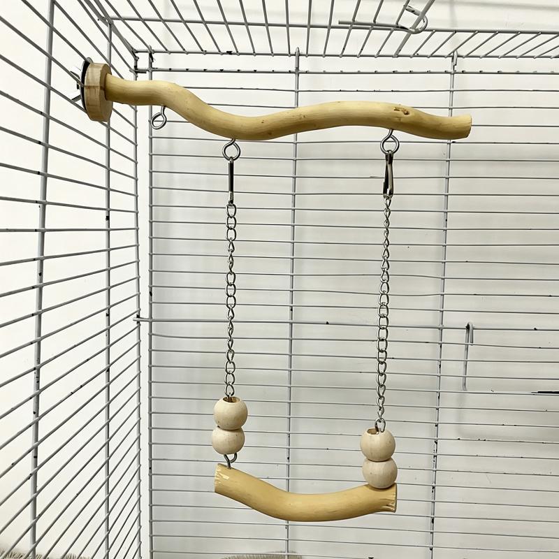 1 Piece of Accessory, Color and Style Shipped Randomly, Parrot Suspension Bridge Toy, Budgerigar, Lovebird, Cockatiel Toy, Swing