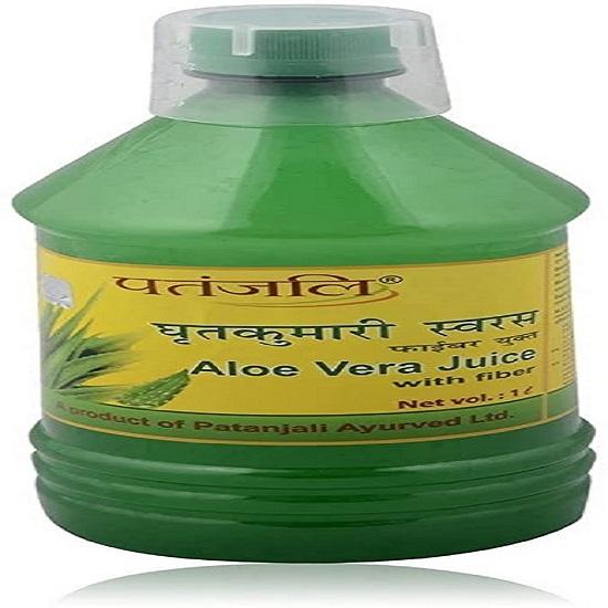 Сок с клетчаткой алоэ вера Patanjali 1 л зелёный