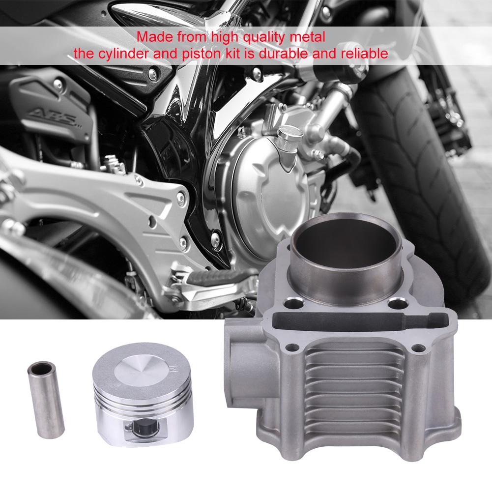 Motorcycle Engine Cylinder Kit Piston Gasket 52.4mm Bore for GY6 125CC 152QMI