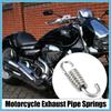 BULLSPANN Muffler Exhaust Pipe Spring for Motorcycle Universal Stainless Steel 43mm Silver Tone 4pcs Replacement Parts Accessories