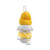 Japanese Charming Winter Snowman Plush Toy Featuring Cinnamon Dog Charm Bag