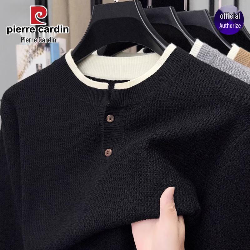 Pierre Cardin Мужской вязаный свитер с круглым вырезом в стиле Old Money 2XL