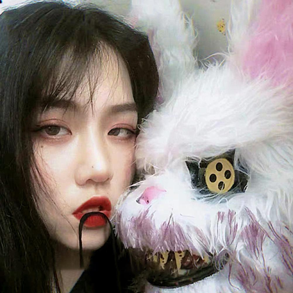 Evil Bloody Rabbit Mask Halloween Horror Masks Masquerade Party Cosplay Masque Tricky Mask