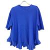 Adore 531-5170320 25Stainless Steel Blue Ruffle Hem Knit Tops 38 blueUsed