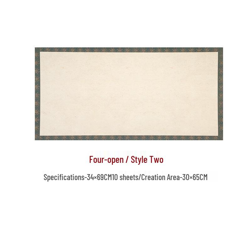 Retro Xuan Paper Semi-ripe Calligraphy Notebook for National Exhibition Submissions