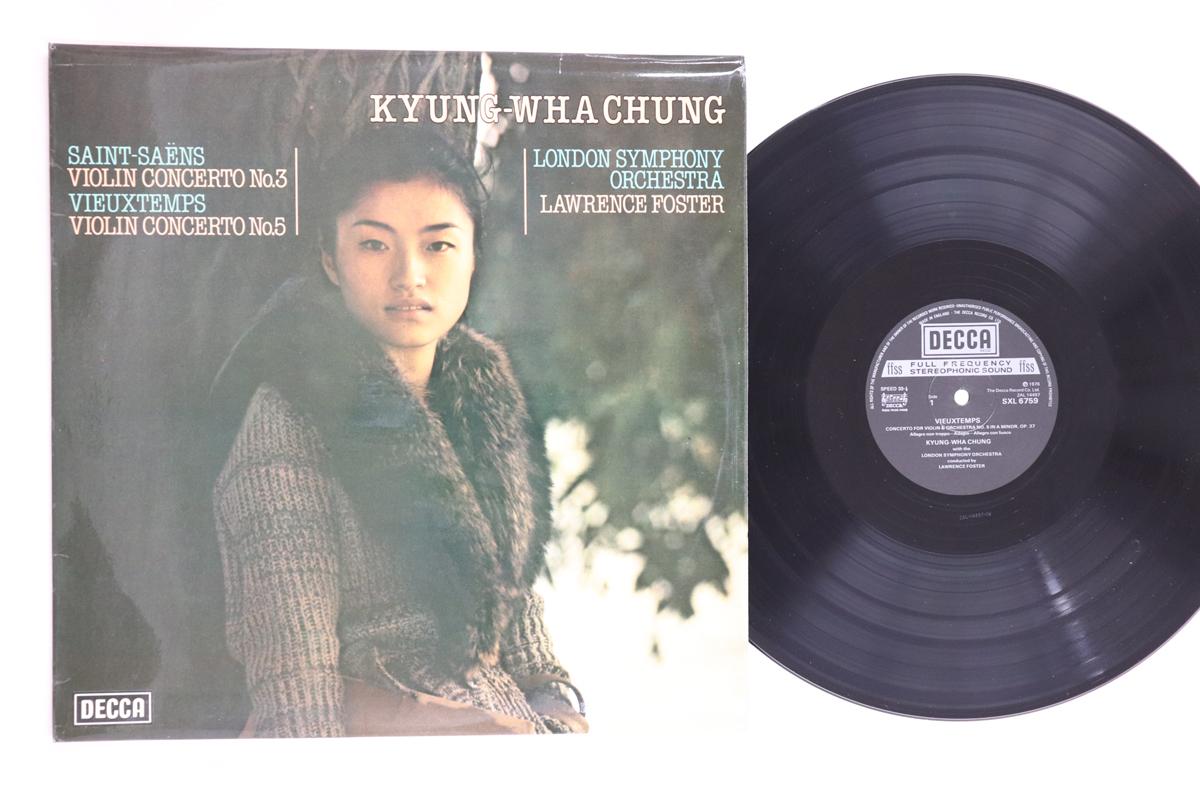 

LP Record KYUNG WHA CHUNG, LAWRENCE FOSTER, L - Saint Saens Violin Concerto No3 In SXL6759 DECCA 1976 UK Classical Used
