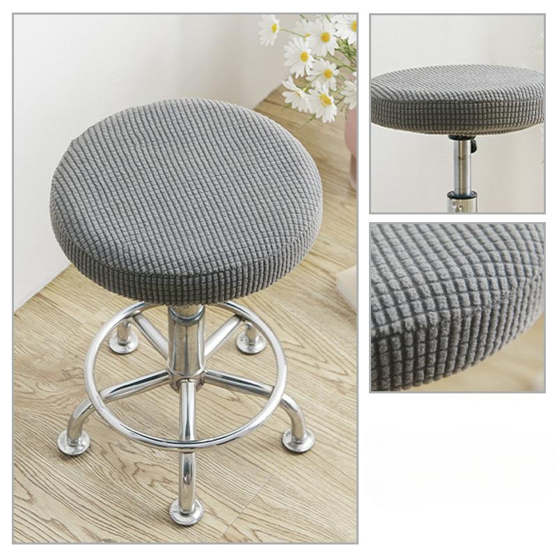 Round Stool Chair Cover Household 360° Protection Dust Cover Swivel Chair Stool Seat Cover Protective Cover