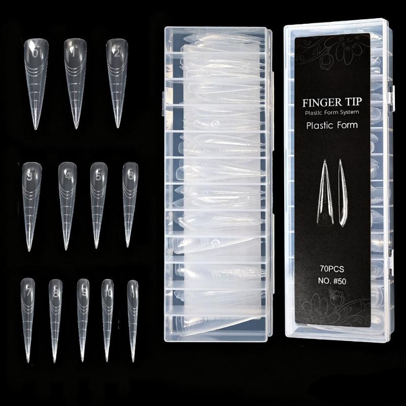 Professional Nail Double Forms ABS Crystal Tip For Quick Length Extension Durability At Home Salon Manicure Nail Mold