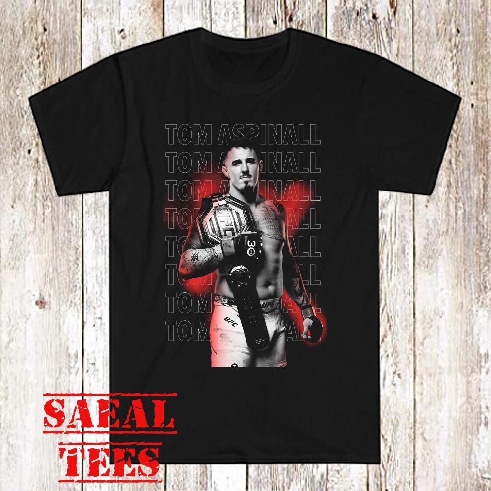 Tom Aspinall British MMA Fighter Champion Men s Black Size S-5XL M