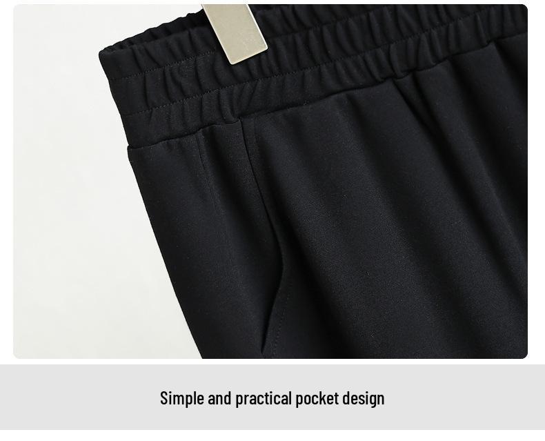 Dámské nadměrné zeštíhlující kalhoty s vysokým pasem na jaro/podzim - Volný, ležérní střih