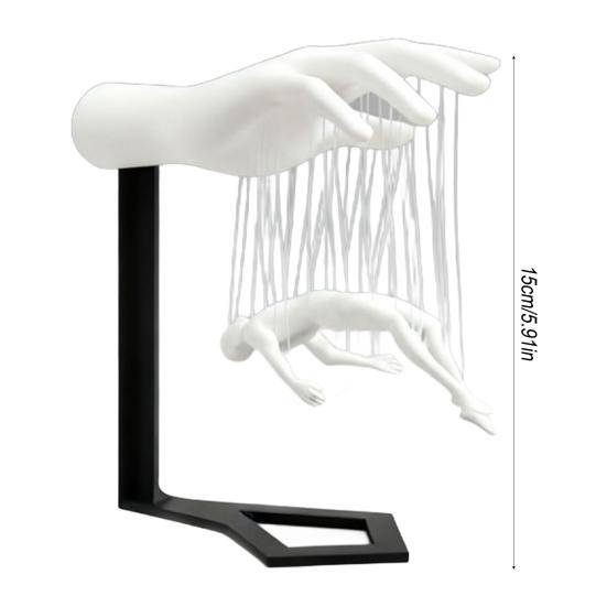 Yousheng Suspended Hand Dude Figurine 3D Printed Floating Man Statue Sculpture Artistic Modern Home Office Shelf Desk Decoration Ornament