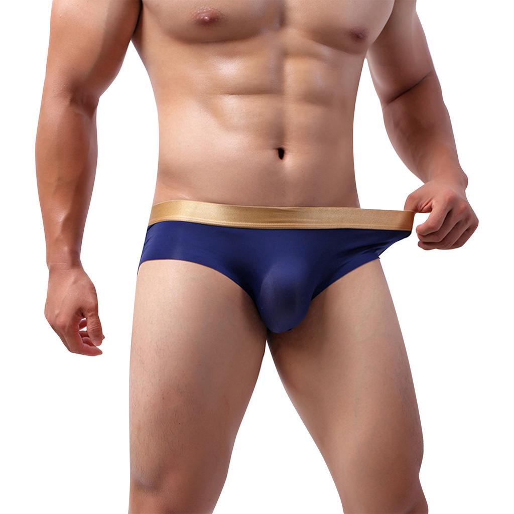 Herrenunterwäsche aus Eisseide, nahtlos, atmungsaktiv, bequeme Shorts