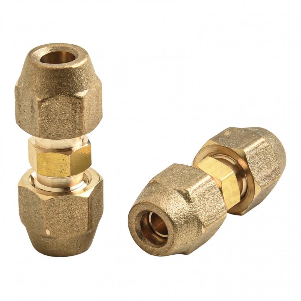 Nipples Set of 2 In Brass Material Designed for Air Conditioning Fitment