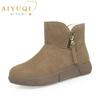 Fashion AIYUQI Snow Boots Female Genuine Leather 2025 New Natural Wool Winter Boots Women Large Size Non-slip Women's Ankle Boots
