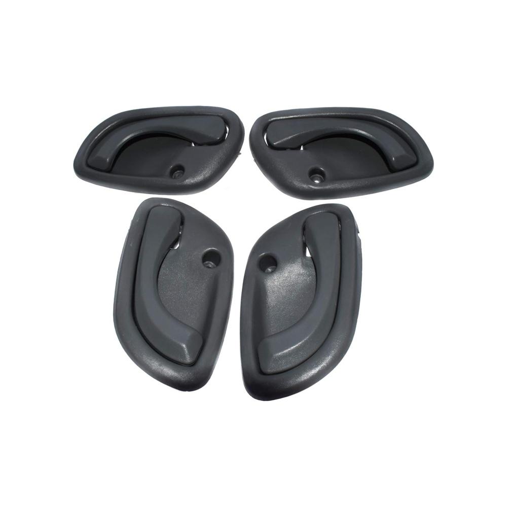 4Pcs Inside Door Handle Gray For Suzuki Grand Vitara 1999-2005 Chevrolet Tracker