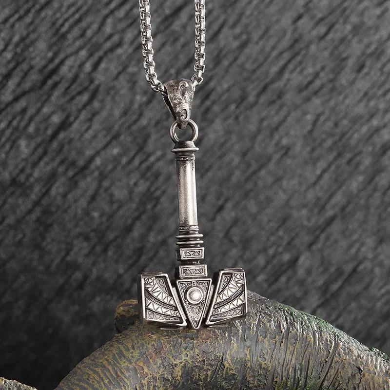 Sieben Engel Magischer Kreis Salomons Siegel Amulett Halskette Anhänger Herren Punk Retro Glücksbringer Schmuck