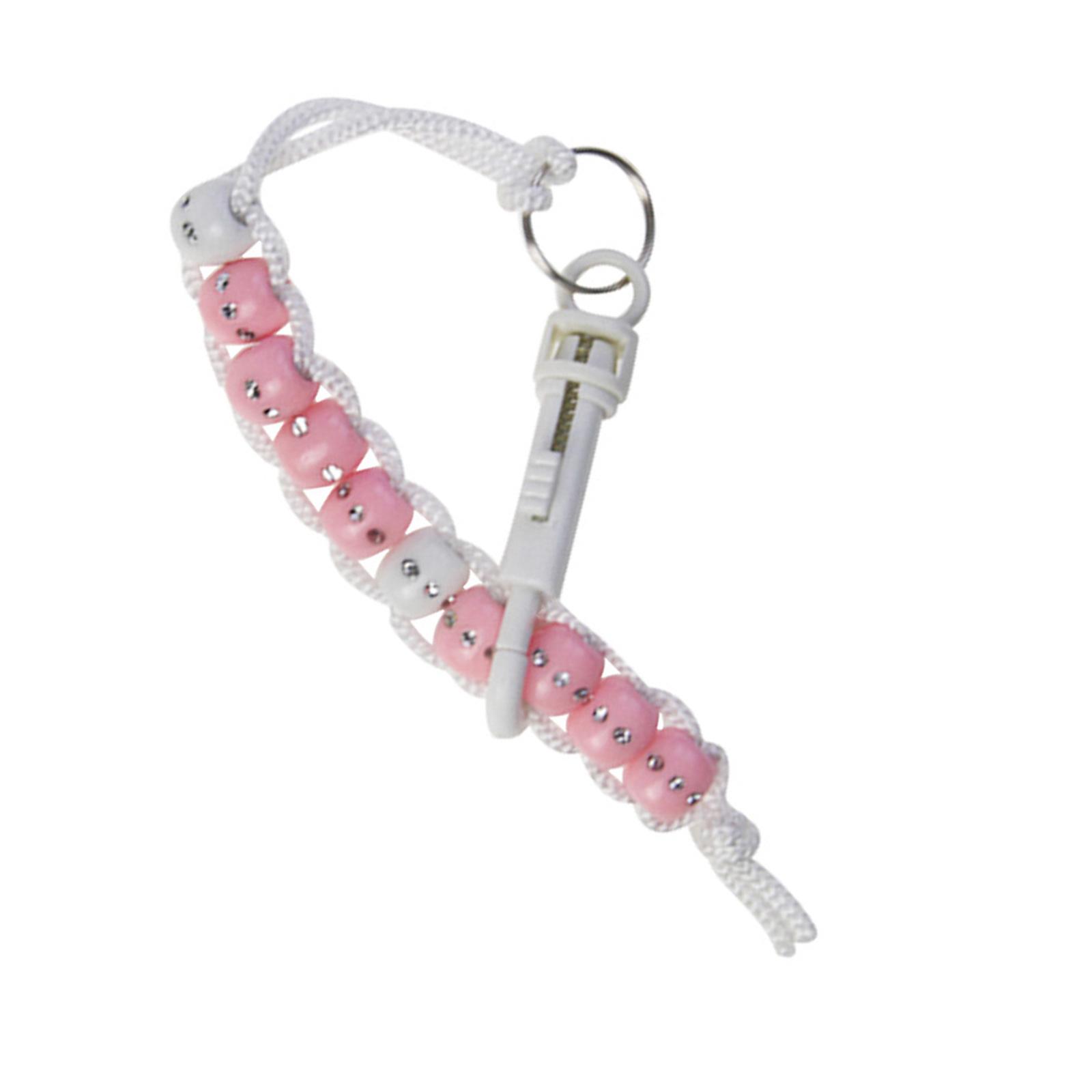 

Счетчик ударов для гольфа с клипсой, бусинный нейлоновый шнур, счетчик очков для гольфистов, счетчик очков для паттинга в гольфе розовый