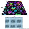 1pc Warm And Soft Fantasy Mushroom Blanket Flannel Throw for Sofa,Bed, Travel, Camping, Livingroom, Office, Couch, Chair,And Bed
