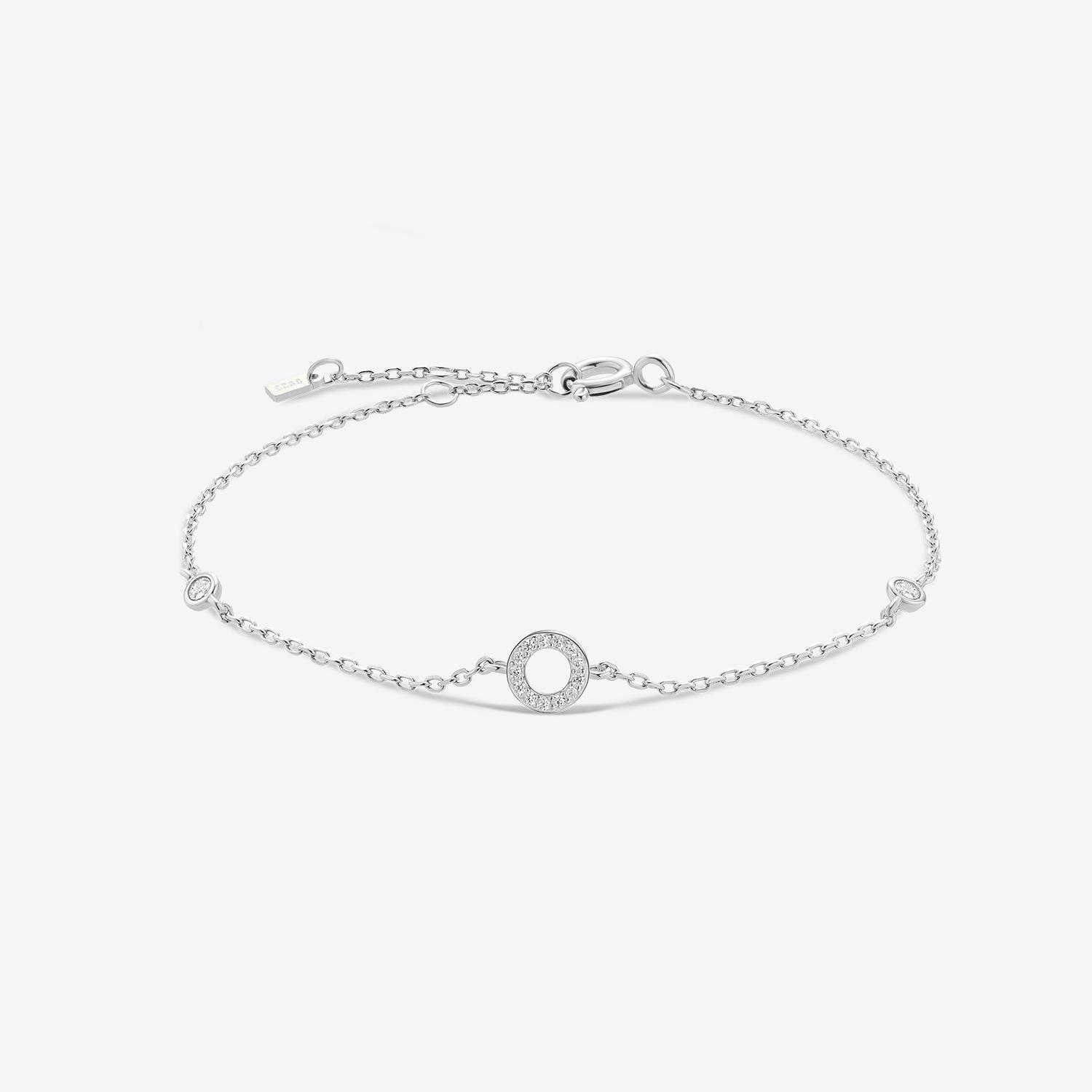 

ANDYWEN 925 Sterling Silver Monogram Letter Bracelet Crystal Luxury CZ Zircon Women Fine Jewelry M