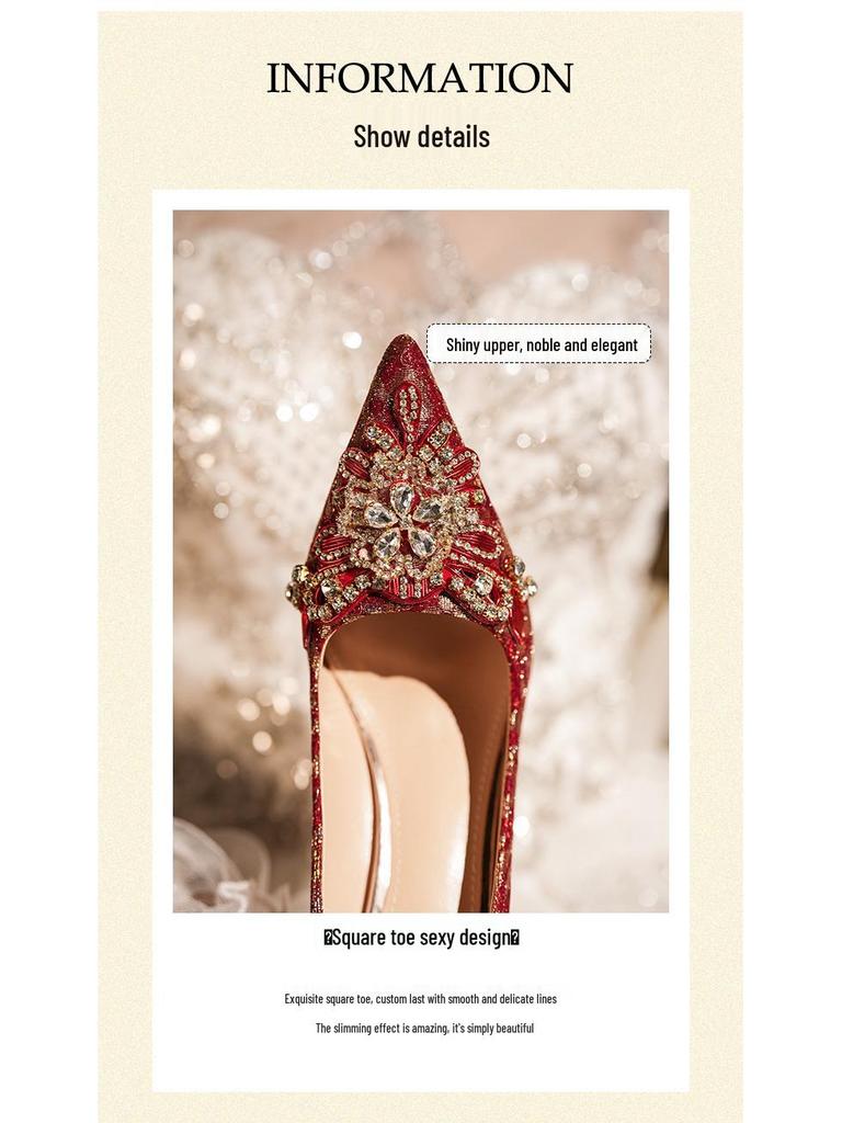 Franske bryllupssko: Stilige og komfortable stiletthæler brudesko for kvinner