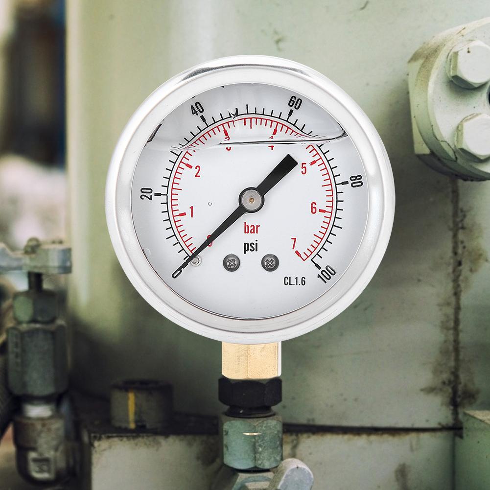 TSPGG6047bar 1 4BSP Y60 Radial Oil Filled Pressure Gauge Instrument for Pressure Measurement