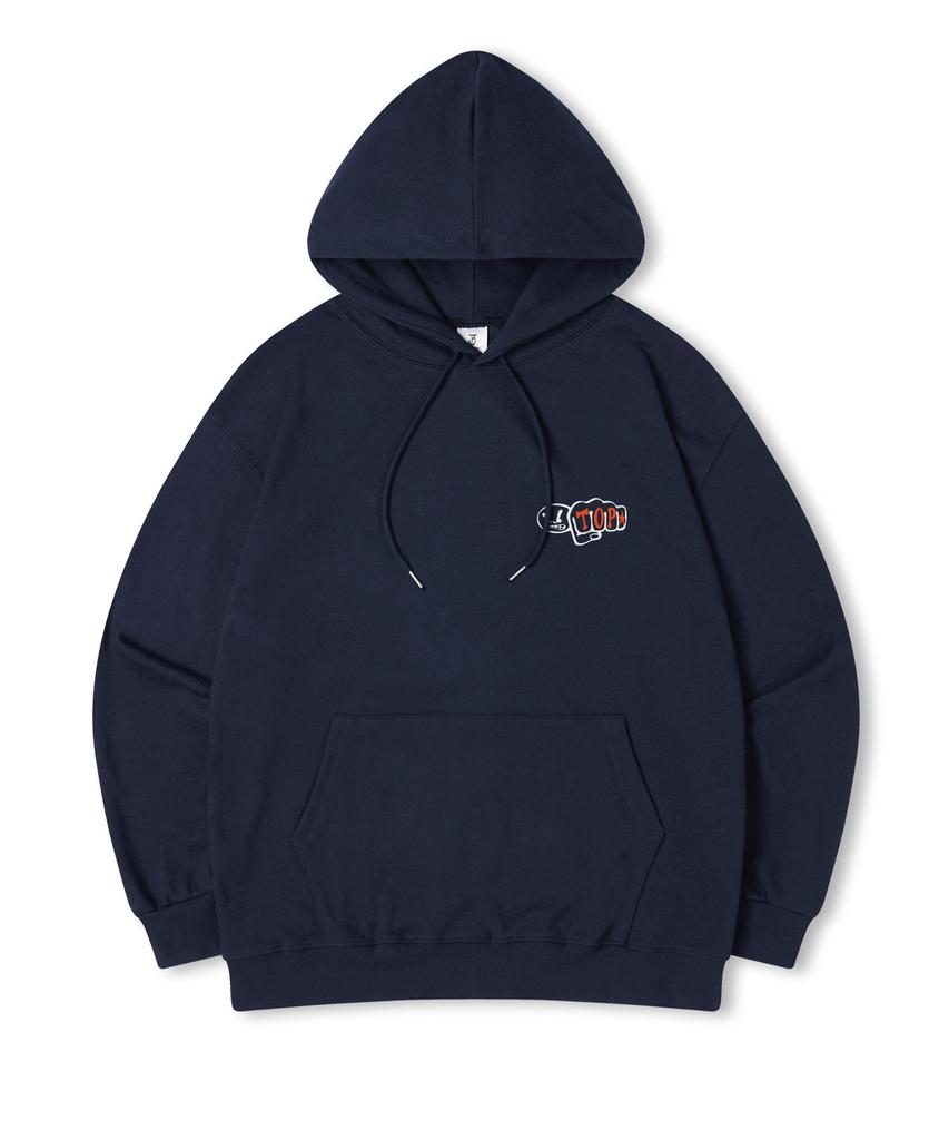 Blowfist Oversized Printed Hooded Sweatshirt