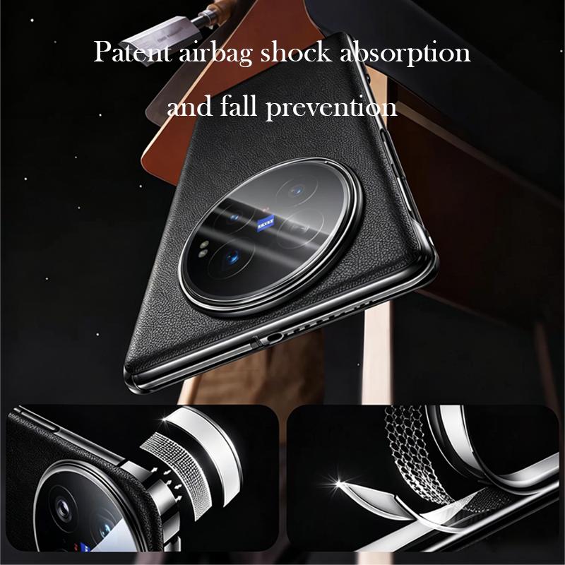 Leather Case For Vivo X Fold 6 Anti-fall Back Cover Case for VIVO X FOLD 6