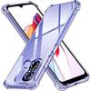 Redmi 12C/K60Pro Anti-Drop Airbag Case, Fits Xiaomi 10A/11 Ultra/Note 11 - Transparent Silicone