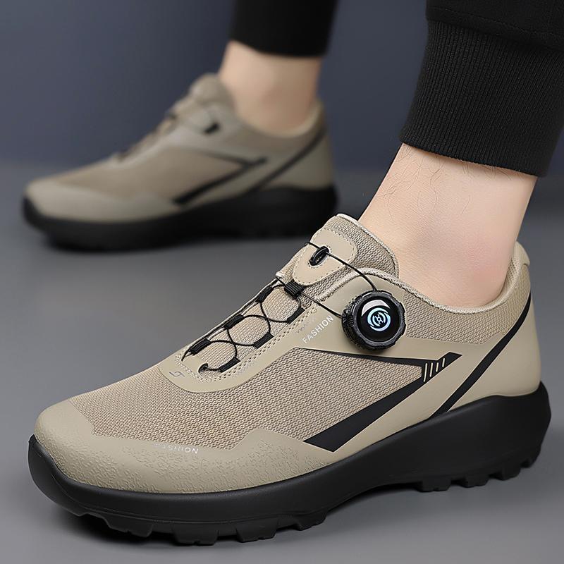 

Мода Мода Повседневная Мужская Обувь Дизайнерская Вращающаяся Пряжка Мужские Кроссовки На Толстой Подошве Удобная Уличная Обувь для Ходьбы Zapatillas Hombre 38 хаки