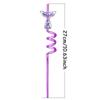 6Pcs Mermaid Tail Flowing Sand Spiral Straw Hawaiian Beach Cocktail Decoration Supplies Summer Party Reusable Straws Decoration