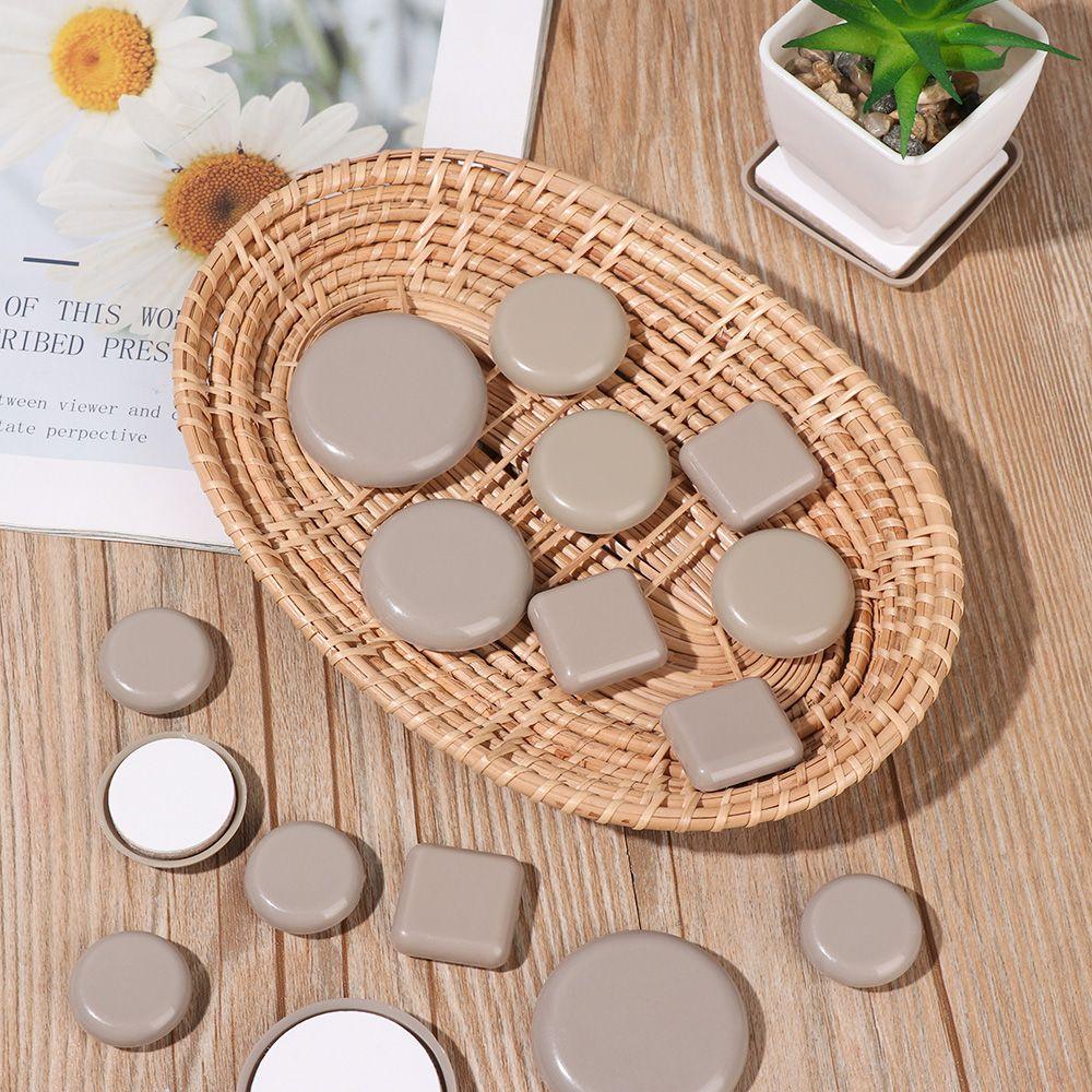 4Pcs Round Self-Adhesive Furniture Leg Slider Pads Wear-resisting Anti Noisy Slip Mat Easy Move Floor Protector Chair Fittings