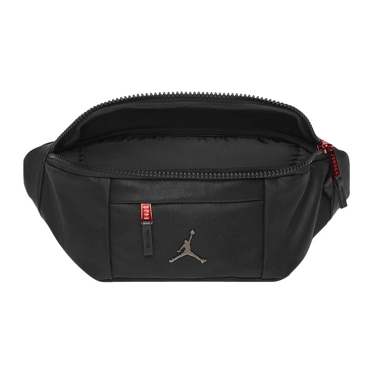 Jordan Air  Logo Zipper Crossbody Waist Bag Unisex bags Black HA5507-010