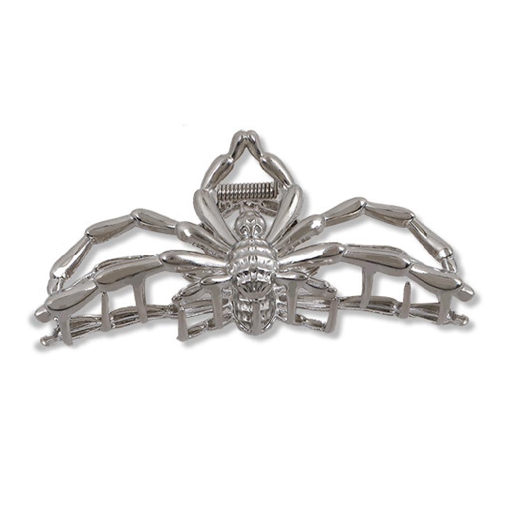 10.5cm Halloween Hair Claw For Women Creative Alloy Spider Shaped Shark Gripper Trendy Metal Hair Accessories Girls Hairpin