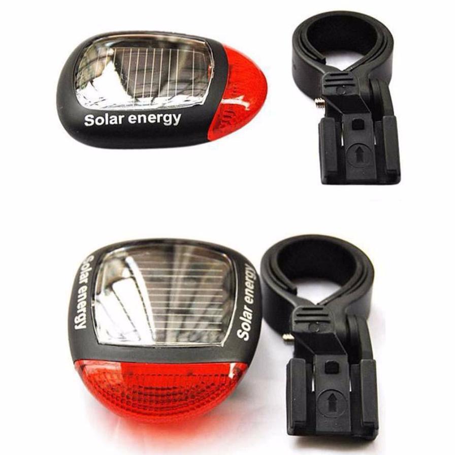 Dual LED Solar-Powered Bike Warning Taillight