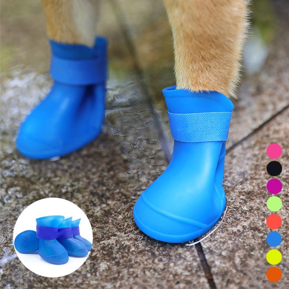 Cat Puppy For Small Medium Large Dogs Waterproof Rubber Boot Pet Shoe Dog Rain Shoe Pet Supplies