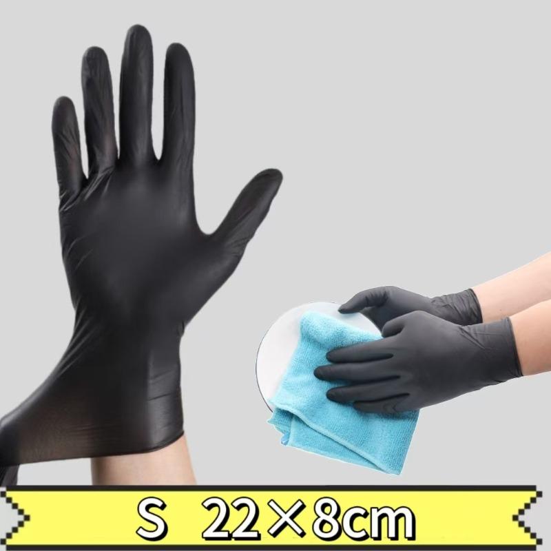 

10-400pcs Disposable Black Nitrile Gloves for Household Cleaning Work Safety Gardening Gloves Kitchen Cooking Tools 10PCS(5pairs)-opp